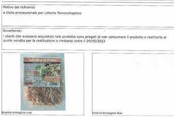 Listeria, ritirati lotti di carne di pollo e cavallo