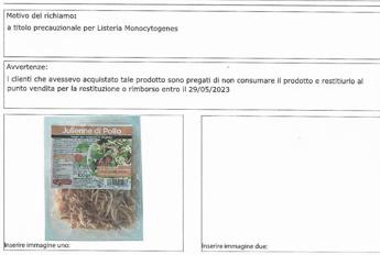 Rischio Listeria, ritirati lotti di carne di pollo e cavallo