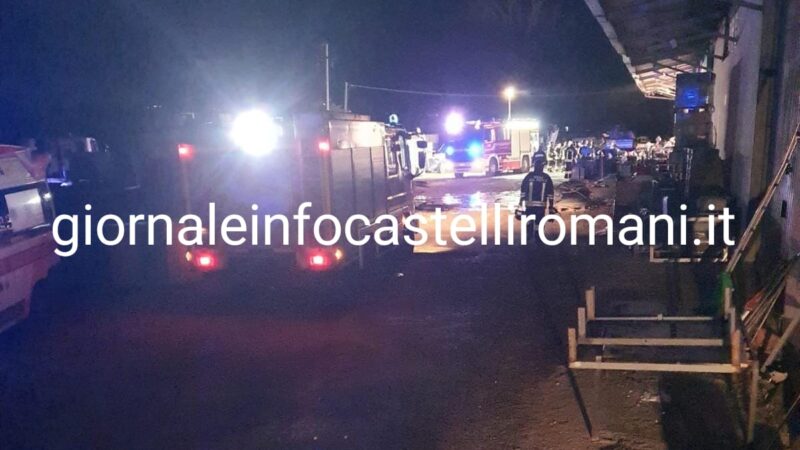 Lariano: Incendio in via Ontanese. Cittadini invitati a non consumare frutta e ortaggi