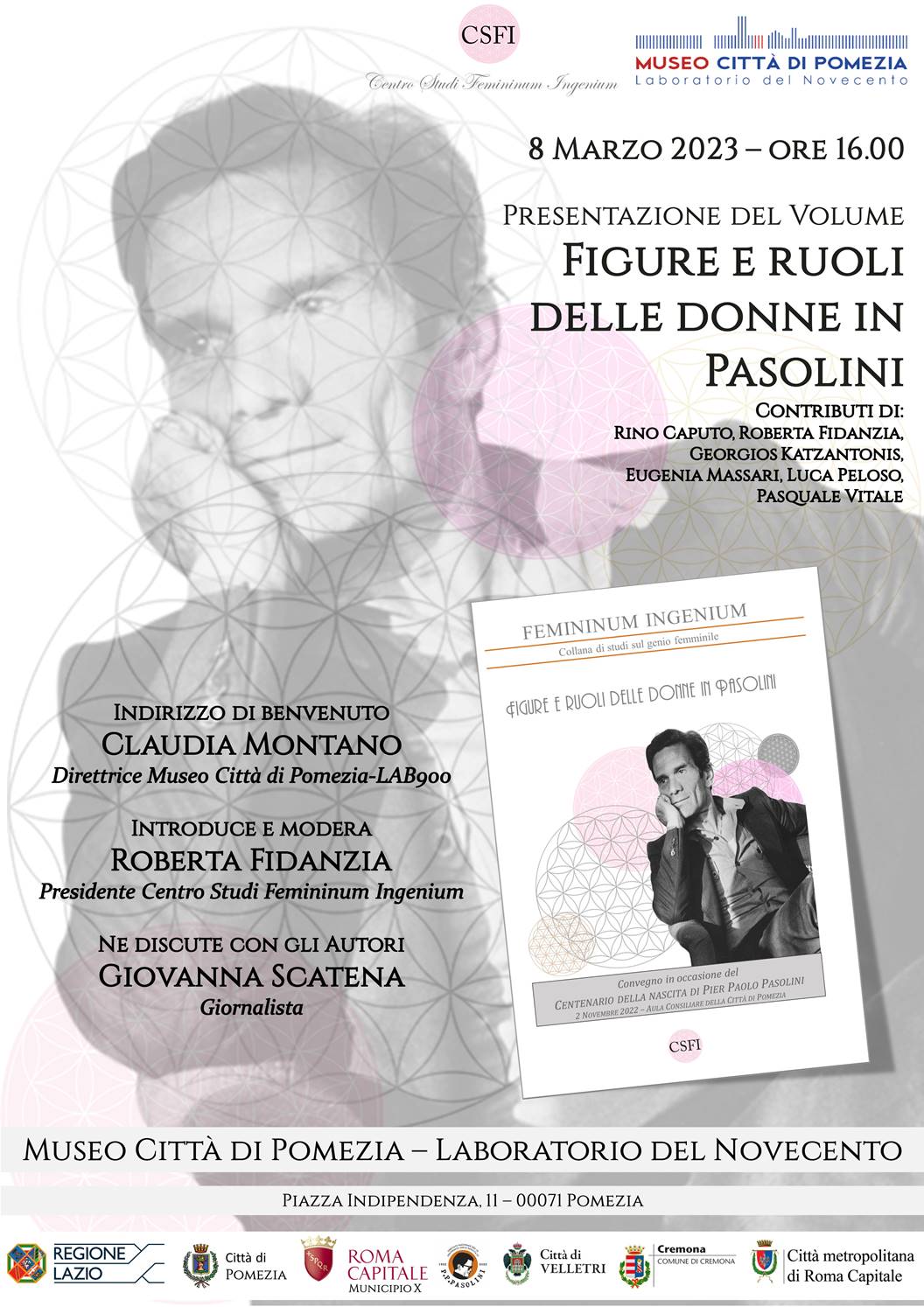 Pomezia: Presentazione Atti del Convegno sul Centenario della Nascita di Pier Paolo Pasolini