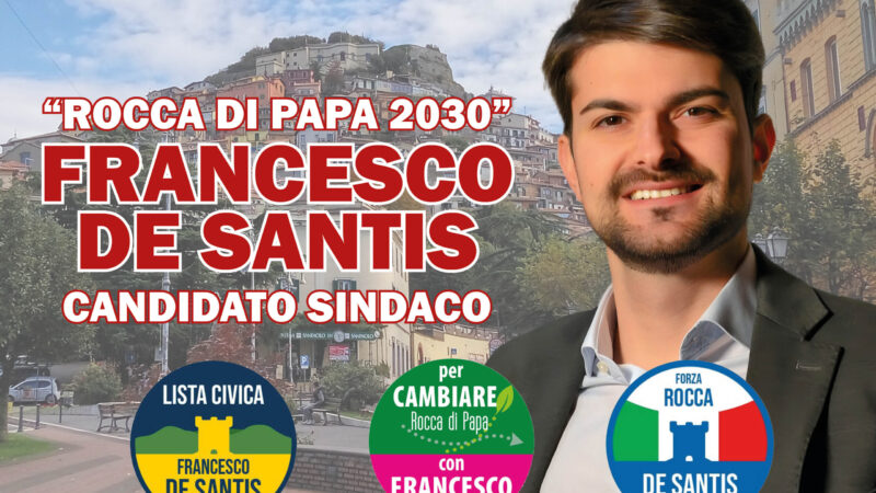 Rocca di Papa 2030: Con Francesco De Santis candidato sindaco