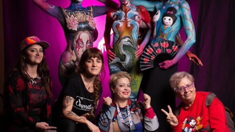 Genzano, l’artista di bodypainting Sonia Ricci riscuote grande successo al Festival Romics a Roma