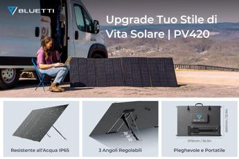 BLUETTI presenta il pannello solare PV420 per un accesso facile all’energia rinnovabile