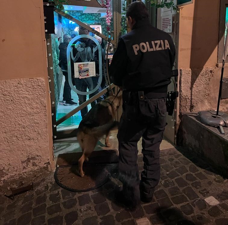 Frascati, proseguono i controlli straordinari del territorio da parte della Polizia di Stato nei week end e per la movida serale e notturna