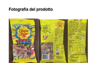 Rischio allergeni, richiamo per lotto Chupa Chups Tubes Mini