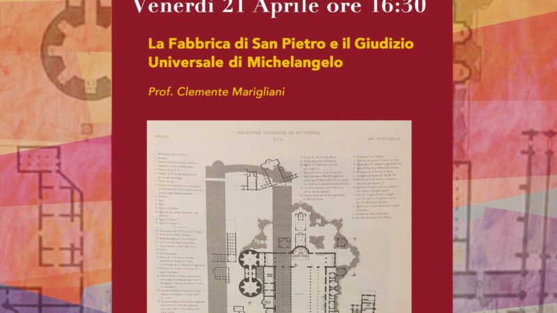 Anzio: PERCORSI, tra Arte, Storia ed Archeologia. Il 21 aprile, l’incontro culturale “La Fabbrica di San Pietro e il Giudizio Universale di Michelangelo”