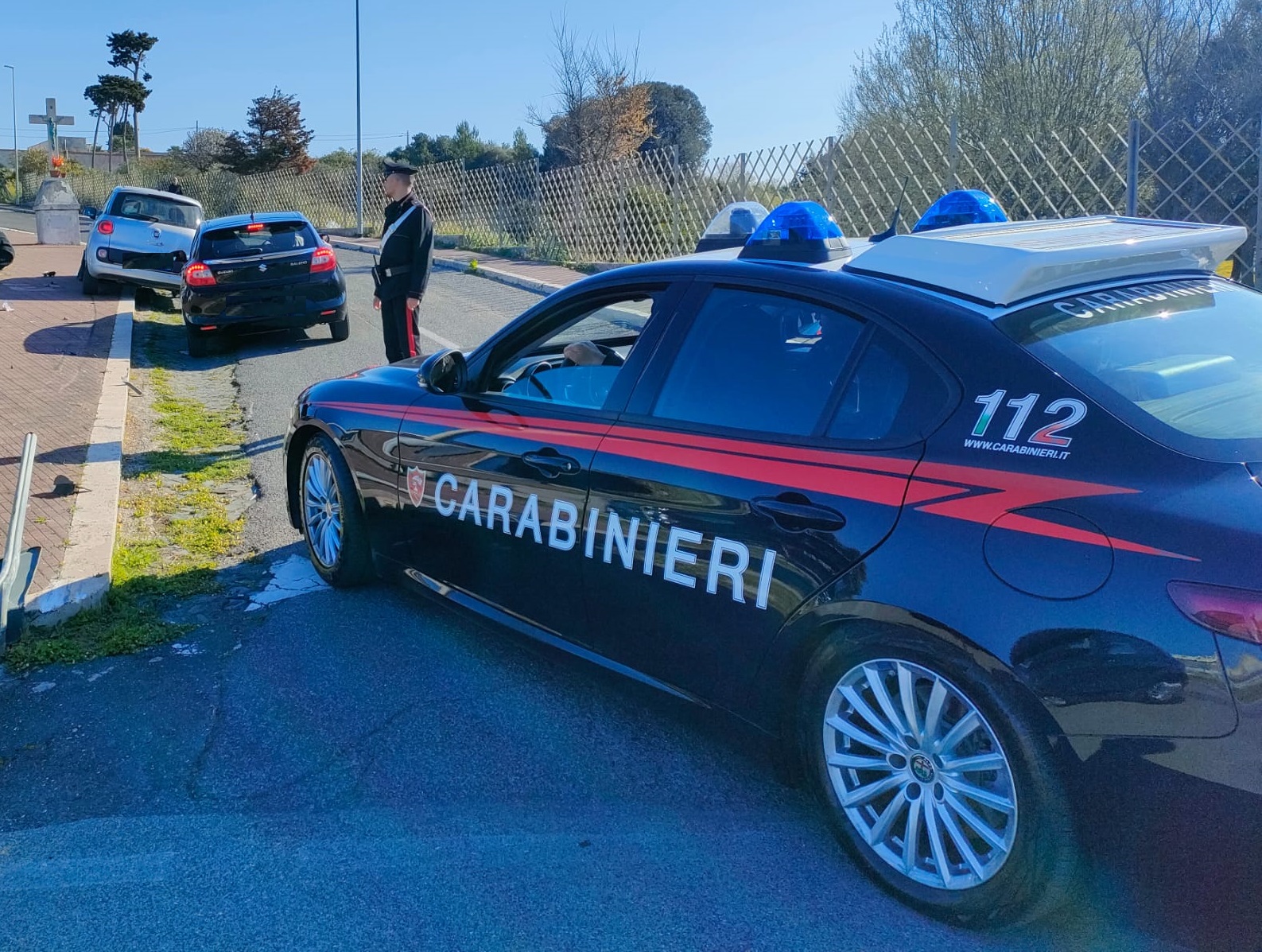 Anzio – Carabinieri arrestano un uomo a seguito di un lungo inseguimento