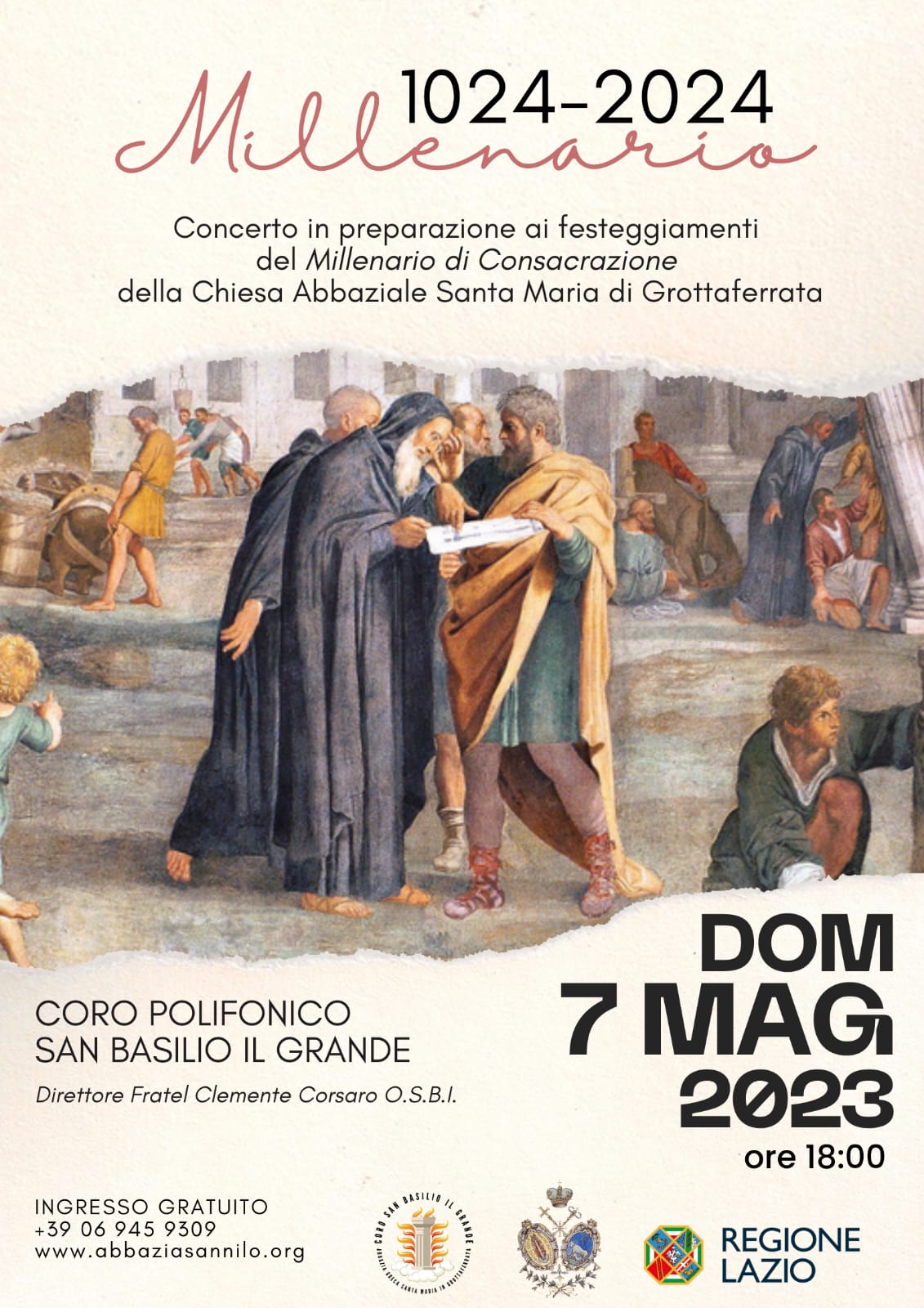 Grottaferrata, avvicinamento al Millenario: domenica 7 maggio concerto di melurgia bizantina presso la Chiesa di Santa Madre di Dio nell’Abbazia di San Nilo