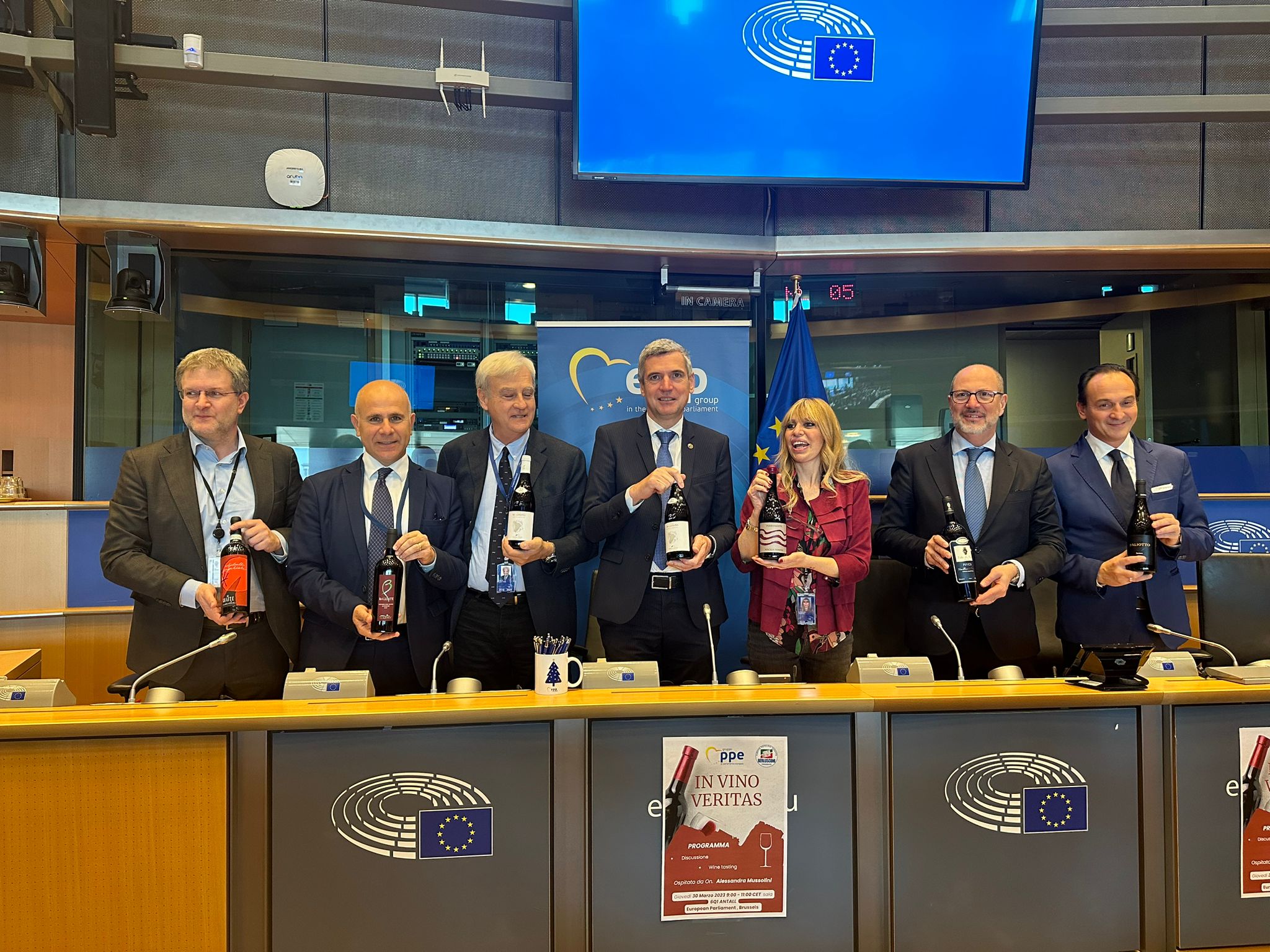 Marino: Gotto d’oro e Consorzio Roma Doc al Parlamento Europeo per “In Vino Veritas”