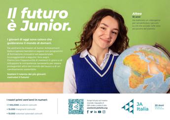 “Il futuro è Junior”, al via la campagna di Junior Achievement Italia