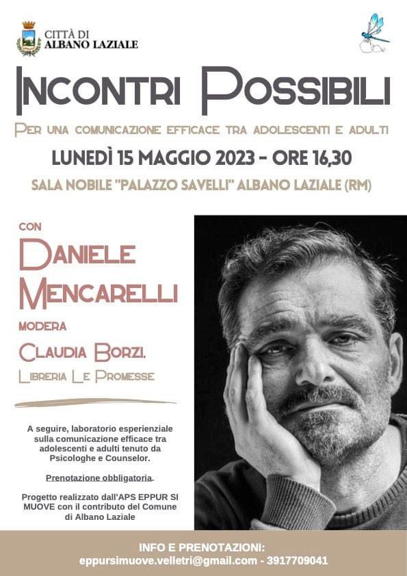 Incontri possibili: Daniele Mencarelli ad Albano per parlare di comunicazione efficace tra adolescenti e adulti