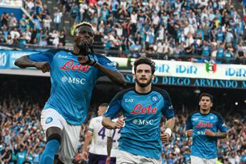 Napoli-Fiorentina 1-0, decide Osimhen: è festa al Maradona