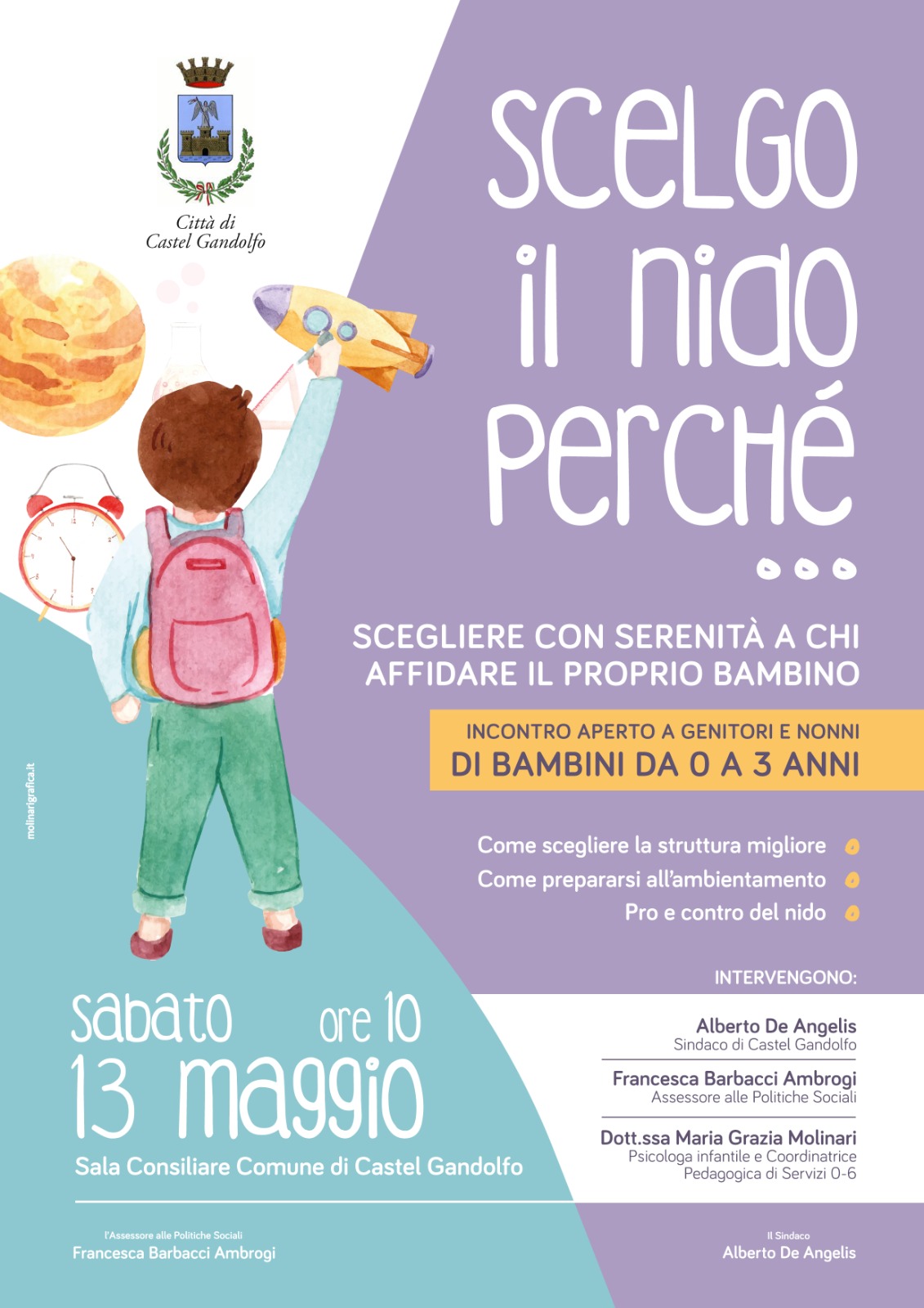 A Castel Gandolfo l’incontro per la Festa della Mamma “Scelgo il nido perché”