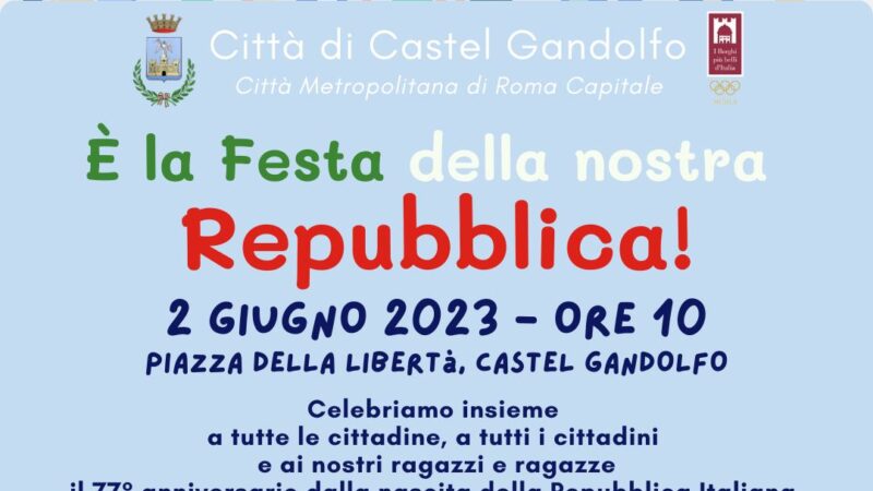 Castel Gandolfo celebra la Festa della Repubblica Italiana