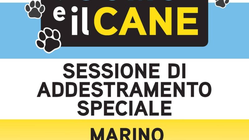 Marino, aperte le iscrizioni alla sessione di addestramento “L’uomo e il Cane”