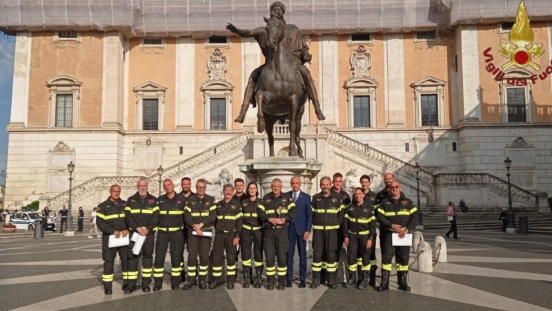 Roma, premiata la squadra U.s.a.r. dei Vigili del Fuoco