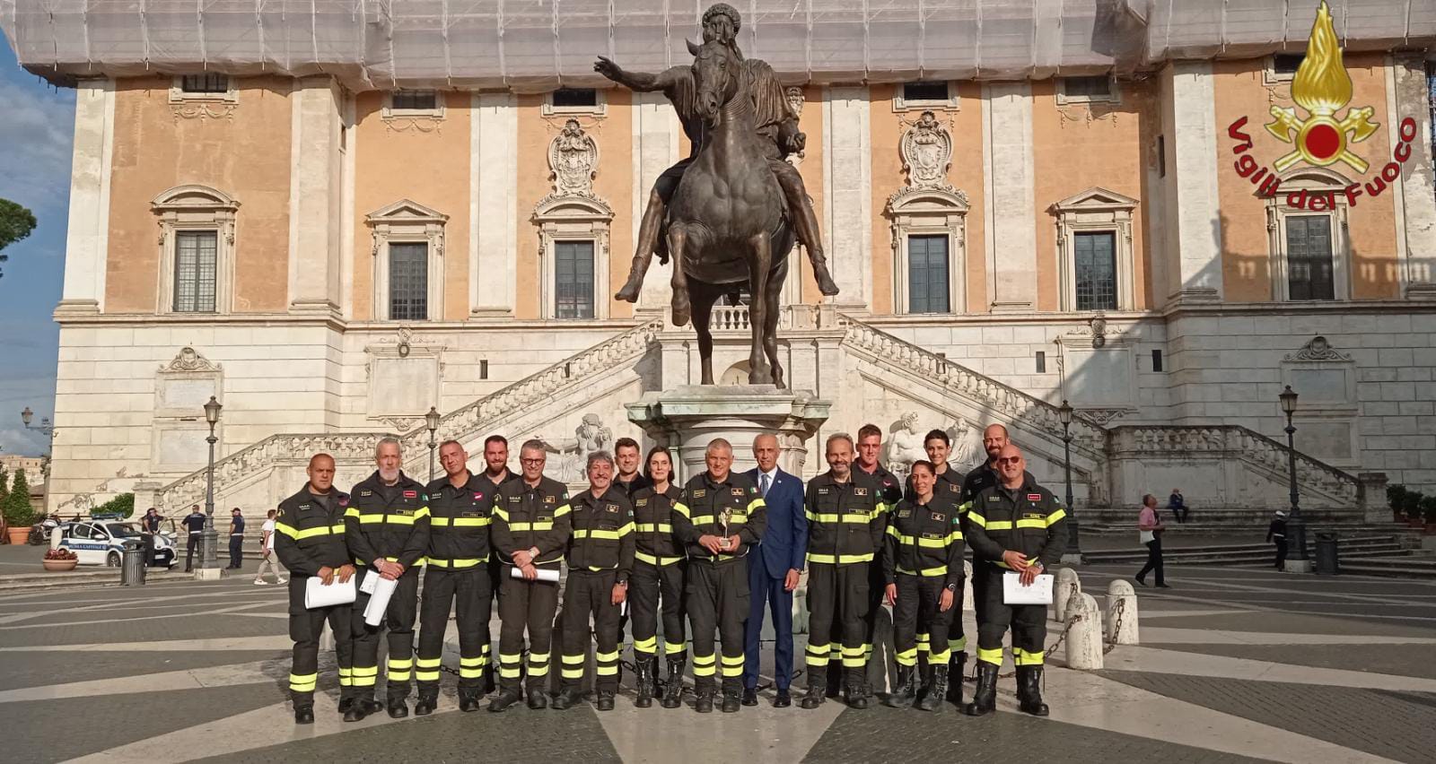 Roma, premiata la squadra U.s.a.r. dei Vigili del Fuoco