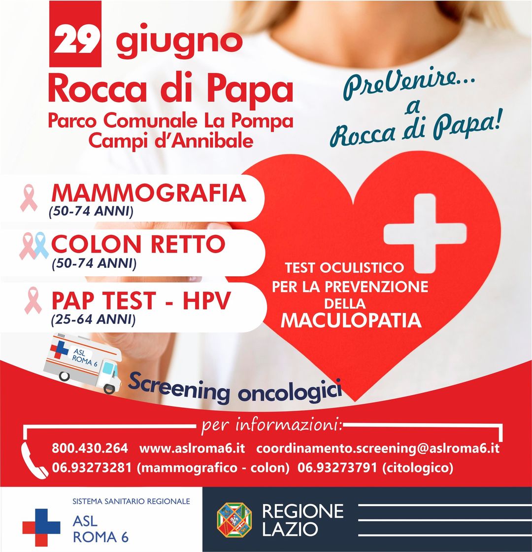 Asl Roma 6, PreVenire… a Rocca di Papa