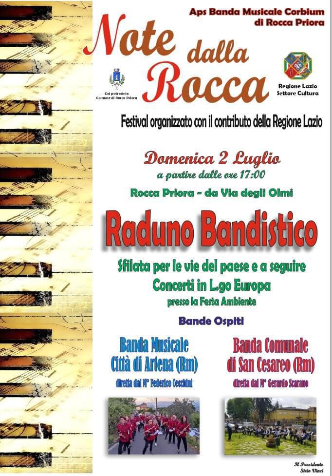 Domenica 2 luglio il festival delle bande musicali con “Note dalla Rocca”