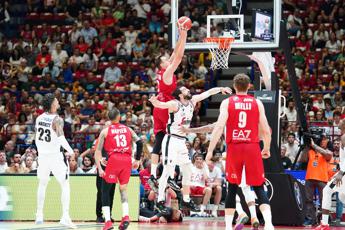 Olimpia Milano-Virtus Bologna 92-82 in gara 1 finale scudetto