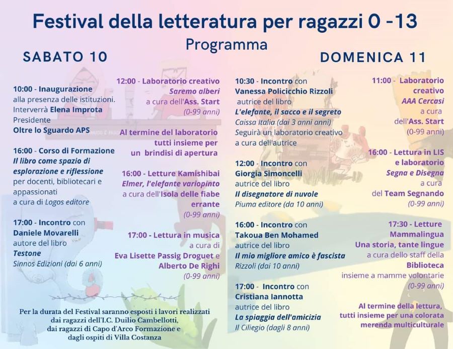 Rocca Priora, secondo Festival della letteratura per ragazzi: riflettori accesi su Rocca Priora