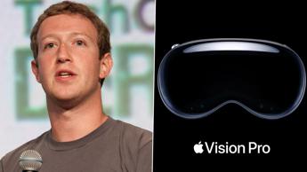 Zuckerberg parla del Vision Pro di Apple: “Non è il futuro che voglio”