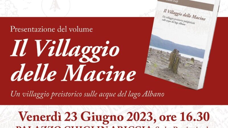 Ariccia, lo scrittore Gianni Dolfi presenta “Il Villaggio delle Macine”