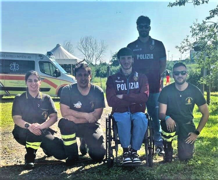 Roma, Campus Universitario di Tor Vergata incontro con i vigili del fuoco e i cavalli