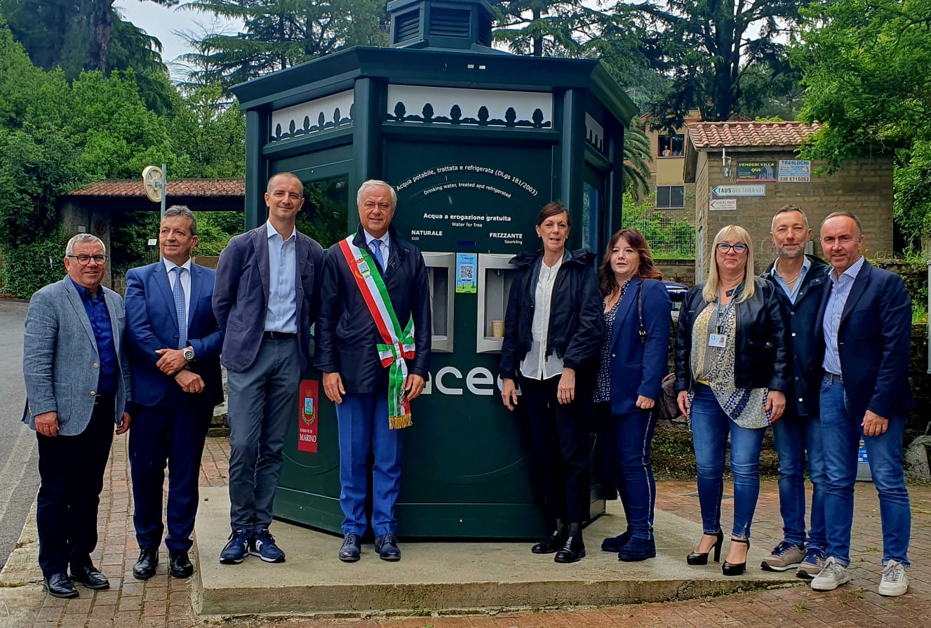 MARINO, INAUGURATE LE DUE CASETTE DELL’ACQUA ACEA