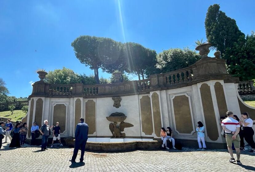 Frascati, restaurate la fontana e la scalea monumentale di Villa Torlonia