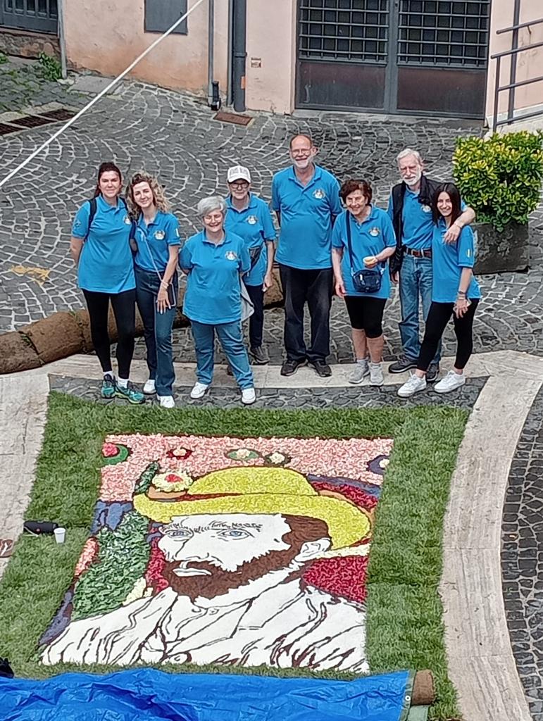 Nemi, alla Sagra delle Fragole anche uno splendido quadro infiorato dei maestri infioratori genzanesi