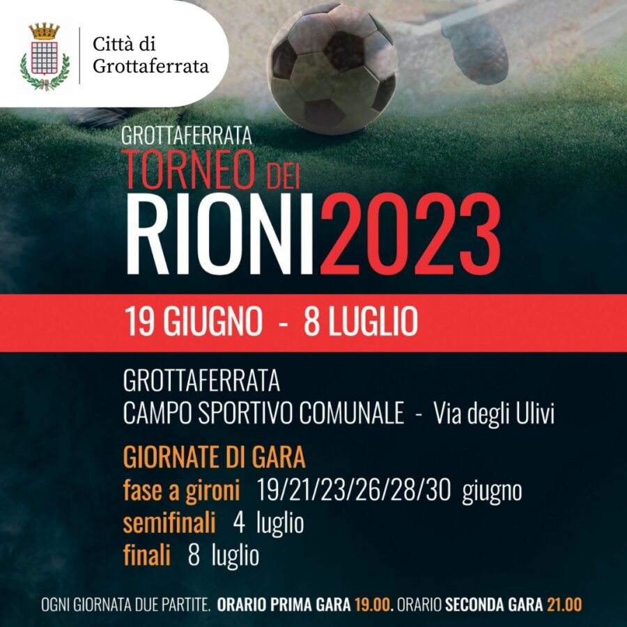 Grottaferrata, tutto pronto per il Torneo dei Rioni