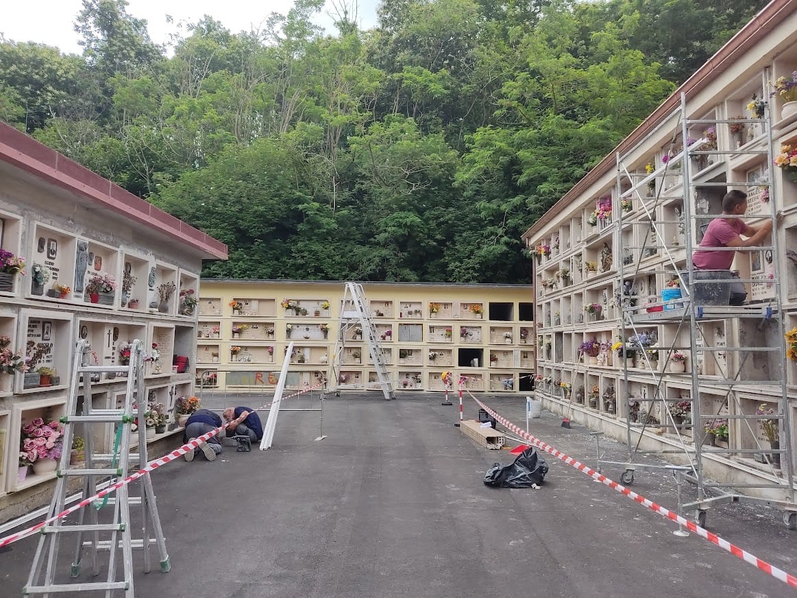 Monte Compatri, lavori per il cimitero