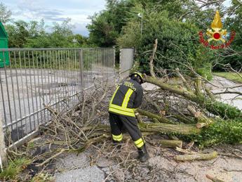 Tromba d’aria a Tradate, tetti scoperchiati e alberi caduti – Video