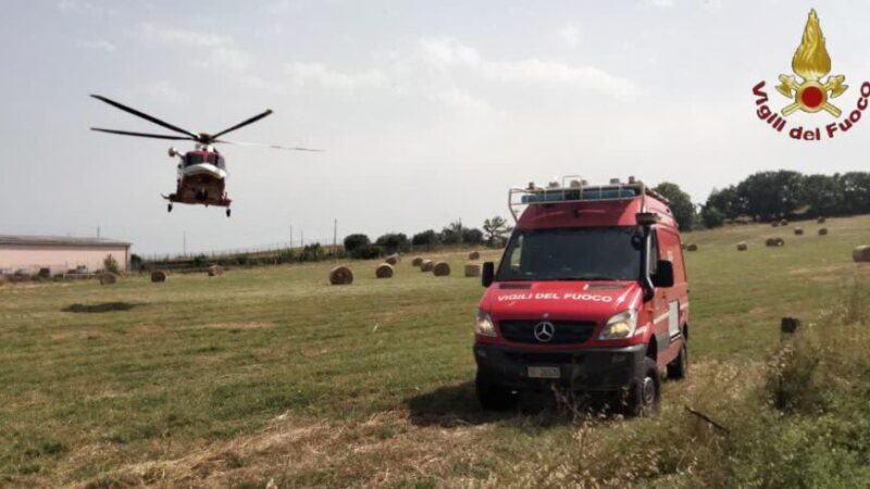 Sant’Oreste, escursionista disperso recuperato dai Vigili del Fuoco con l’elicottero