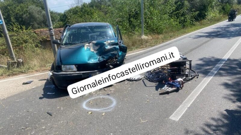 Lanuvio, carambola fra tre auto su via Cisternense. Sei feriti tra cui una bambina