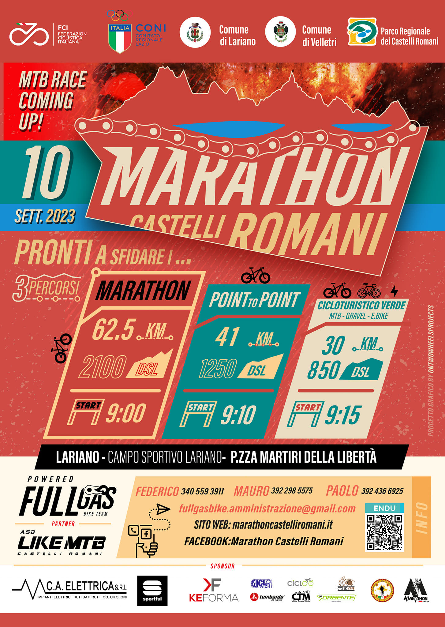 New Marathon Lazio, si parte il 10 settembre da Lariano