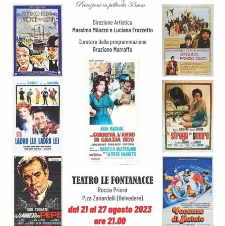 A Rocca Priora torna il cinema con la rassegna “Fotogrammi d’autore”