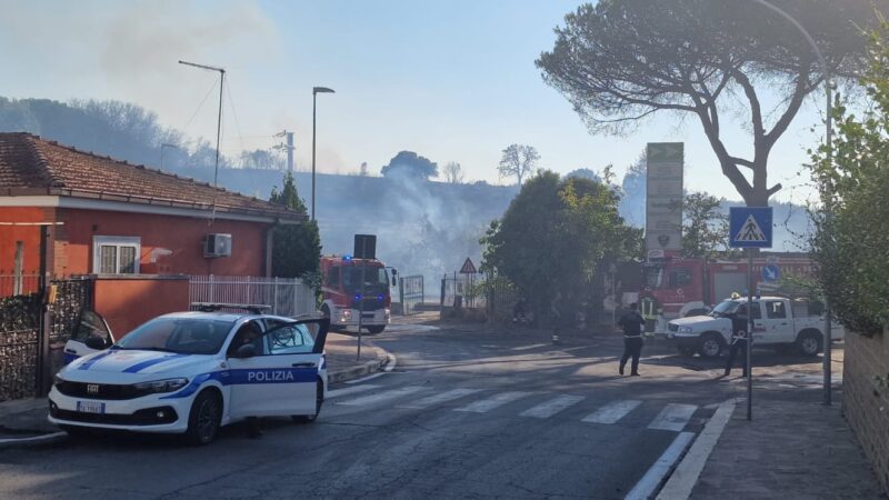 Santa Maria delle Mole, un incendio sta devastando la Tenuta della Pineta Tudini