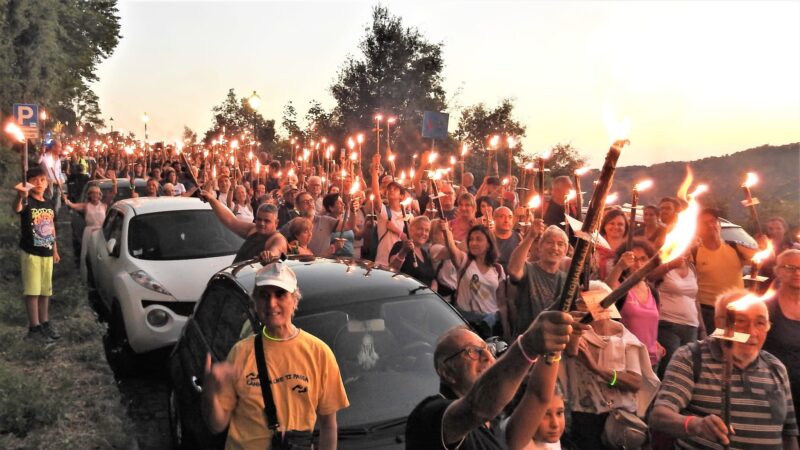 Genzano-Nemi, grande partecipazione alla Magica Fiaccolata di Ferragosto