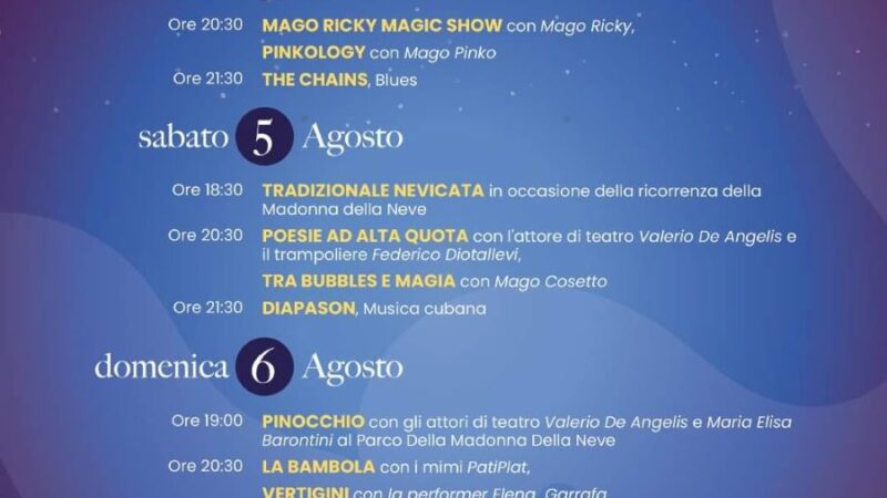 Rocca Priora, il comune presenta la seconda edizione della festa “Nevicando” in occasione della ricorrenza della Madonna della Neve