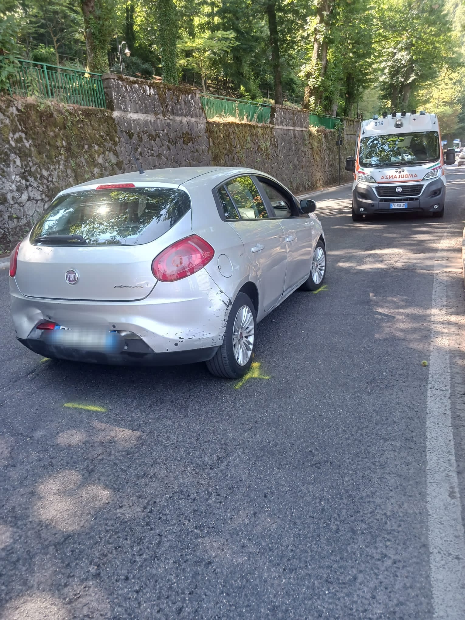 Rocca di Papa, investita una donna anziana in via Madonna del Tufo trasportata in codice rosso al Noc