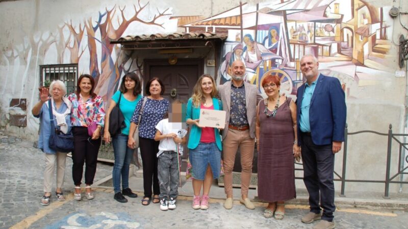 Rocca di Papa, restaurato il murales del Maestro Di Stefano e via ai preparativi per l’Estemporanea