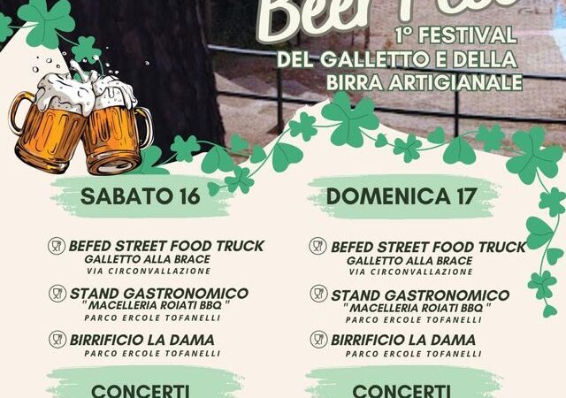 Colonna, Tofanelli Beer Fest: 1° Festival del galletto e della birra artigianale