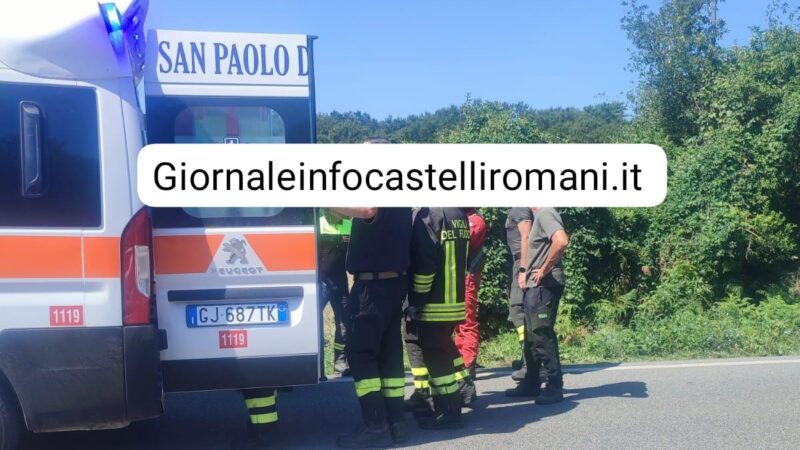 Rocca di Papa, grave incidente stradale ai Pratoni del Vivaro