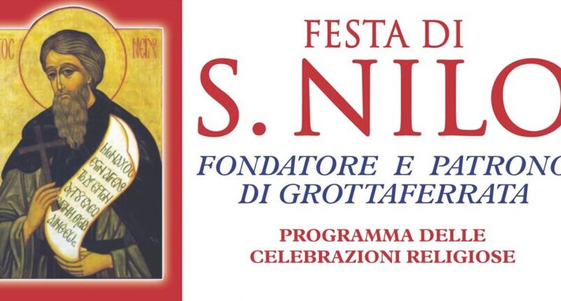 Grottaferrata, Festa di San Nilo 2023: Santo Patrono