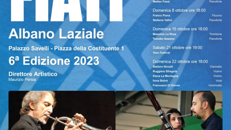 Albano, VI edizione del Festival Fiati che andrà in scena a Palazzo Savelli