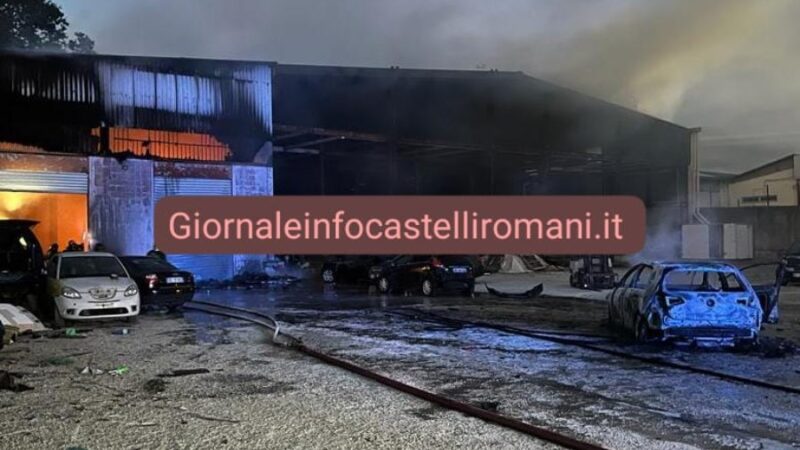 Incendio di Artena. Terminata la bonifica, ustionato il proprietario