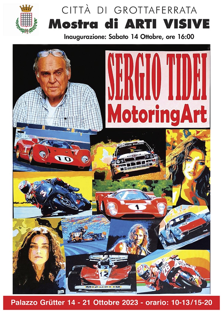 Grottaferrata, in mostra a Palazzo Grutter la Motoring Art di Sergio Tidei