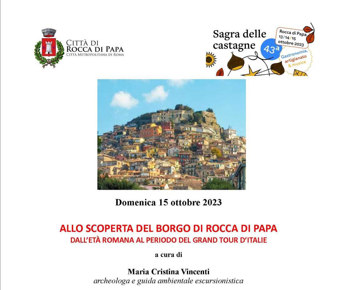 Rocca di Papa, Sagra delle Castagne 2023: escursione guidata del borgo